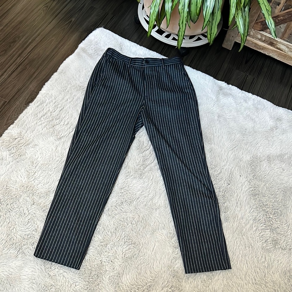 Zara 30 pin stripe double button closure